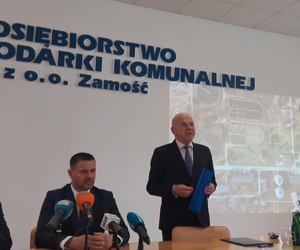 Podpisanie umowy Modernizację gpospodarki wodno-ściekowej w aglomeracji Zamość