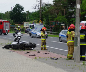 Śmiertelny wypadek z udziałem motocyklisty w Radości