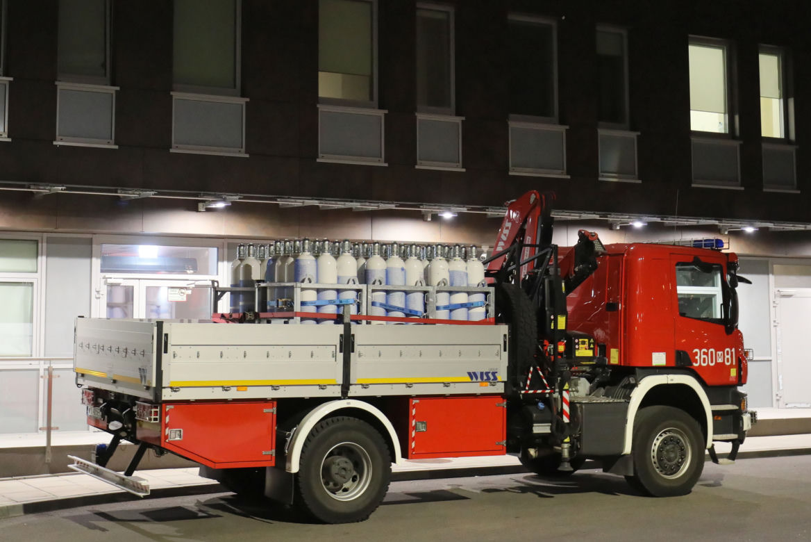 Awaria instalacji tlenowej w Szpitalu Południowym