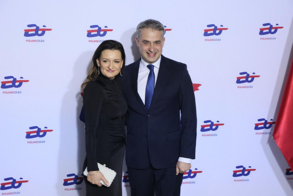 Gawkowski z żoną