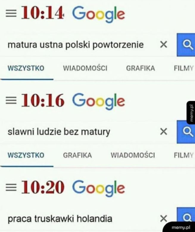 Matura 2020 - memy. Uczniowie z przymrużeniem oka o egzaminach dojrzałości