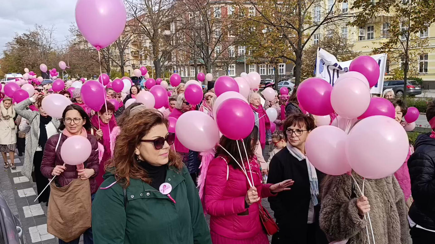 Marsz Różowej Wstążki w Szczecinie