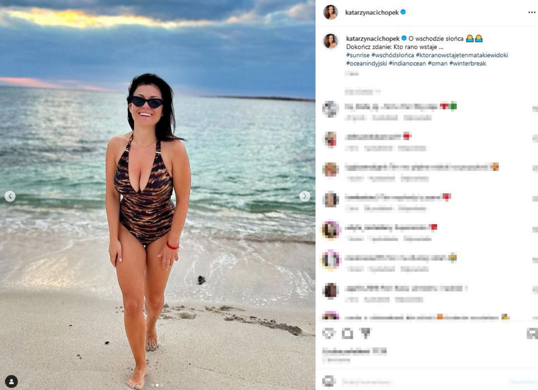 Kasia Cichopek jak słup reklamowy