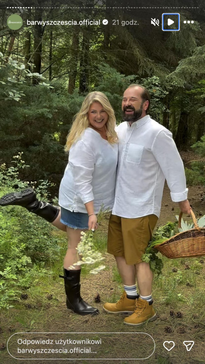 Barwy szczęścia. Aldona (Elżbieta Romanowska), Borys (Jakub Wieczorek)