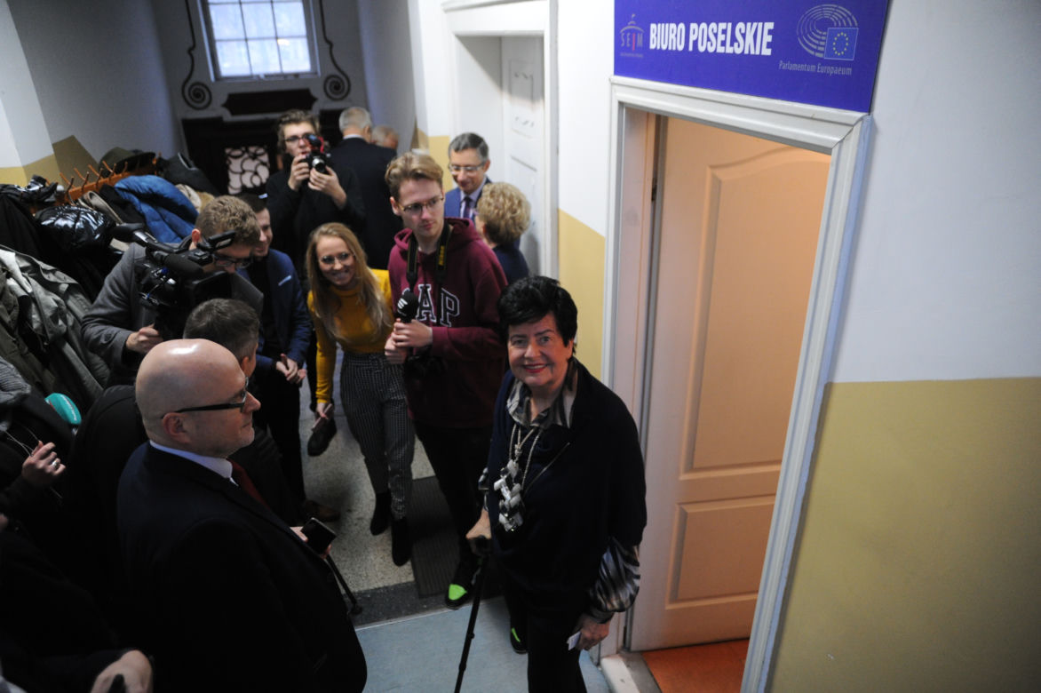 Otwarcie biura poselskiego Roberta Biedronia, Joanny Senyszyn i Marka Rutki w Słupsku