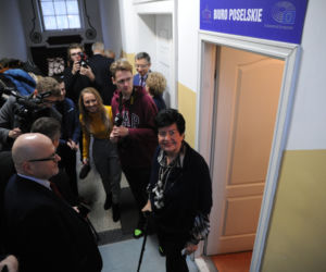Otwarcie biura poselskiego Roberta Biedronia, Joanny Senyszyn i Marka Rutki w Słupsku