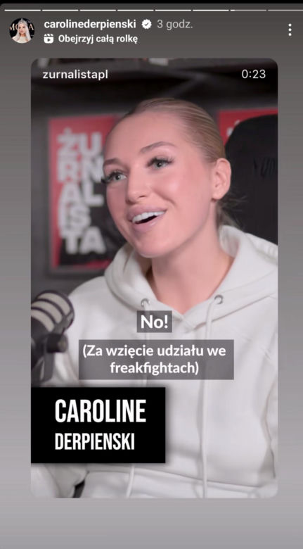 Caroline Derpeinski przyznała się do kłamstwa