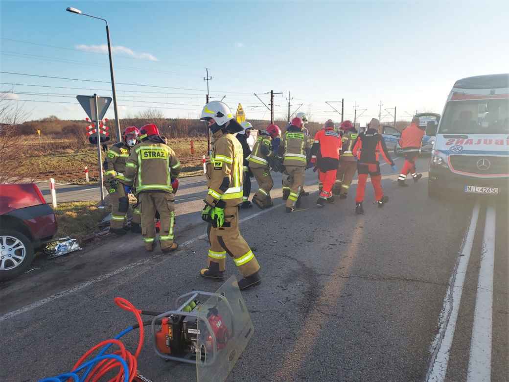 Śmiertelny wypadek w Rudzienicach na DK nr 16