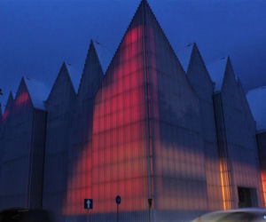 Pokaz iluminacji Filharmonii w Szczecinie z okazji Święta Muzyki