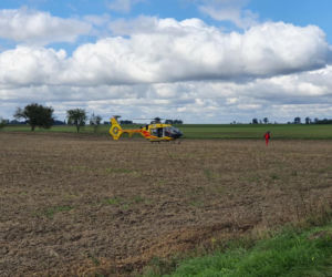 Autobus wypadł z drogi! Fatalny wypadek w Wytrębowicach [ZDJĘCIA]