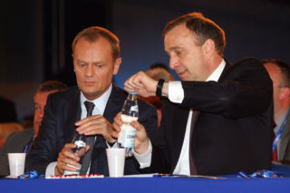 Donald Tusk i Grzegorz Schetyna