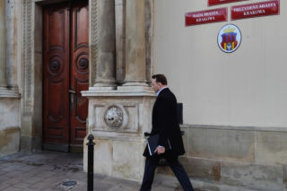 Pierwszy dzień w pracy nowego prezydenta Krakowa Łukasza Gibały