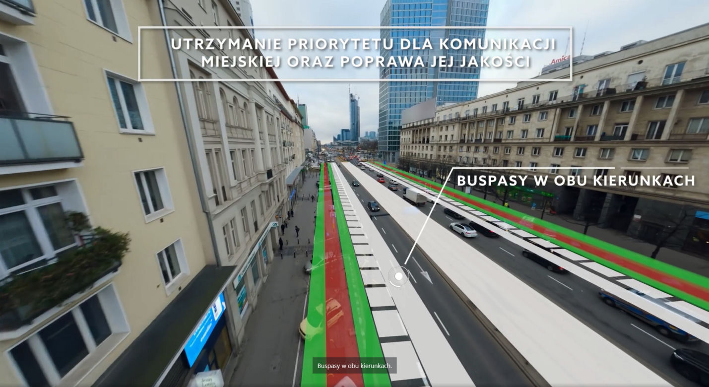 W obu kierunkach utrzymane zostaną szerokie buspasy