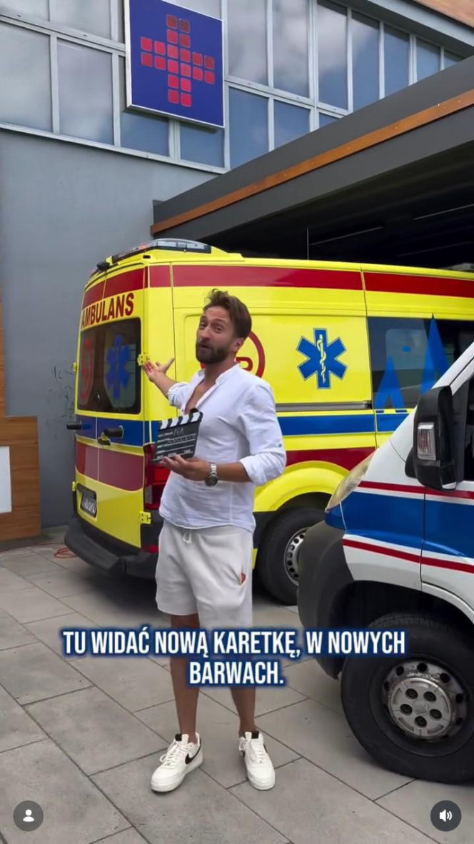 Na planie serialu Na sygnale