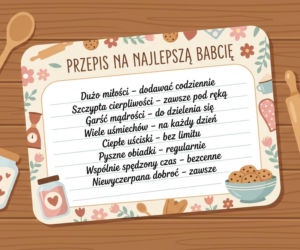Kartka z życzeniami na Dzień Babci 2026