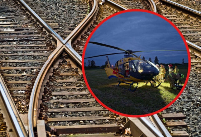 Wstrząsające sceny na torach pod Malborkiem! 36-latek przeżył zderzenie z pociągiem, sprawę bada policja
