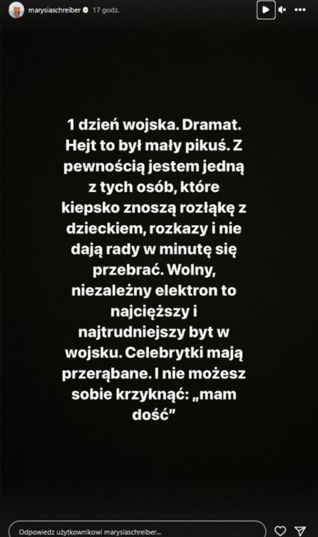 Marianna Schreiber w wojsku