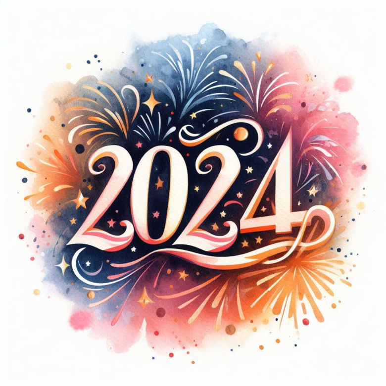 Kartki noworoczne na 2024 r.
