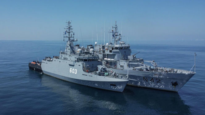 ORP Mewa (603) i LNS Jotvingis (N42)