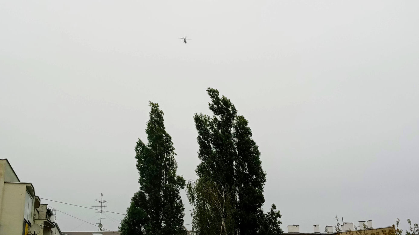 Tajemniczy helikopter nad Szczecinem