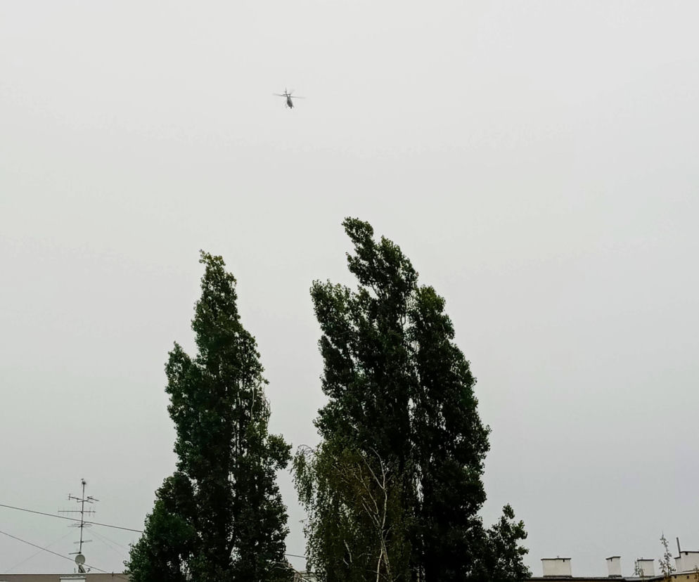 Tajemniczy helikopter nad Szczecinem