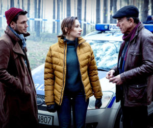  Szadź odc. 4. Agnieszka Polkowska (Aleksandra Popławska), Tomasz Mrówiec (Bartosz Gelner), Włodek Suzin (Mirosław Zbrojewicz)
