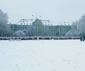 Pierwszy śnieg w Szczecinie