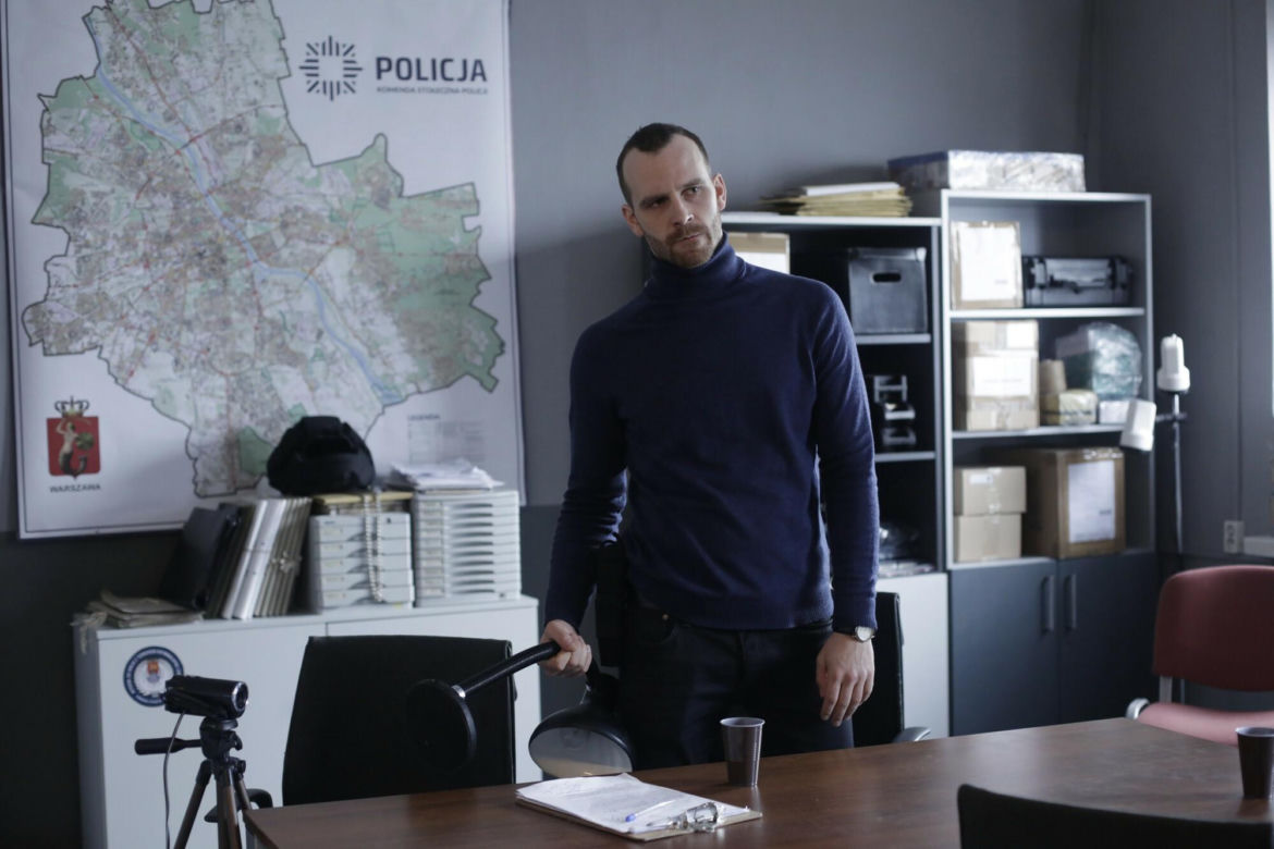 Julian Świeżewski na planie serialu "Krucjata"