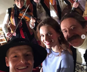 M jak miłość. Stryj Jędrzej Gutowski (Piotr Majerczyk), Franka (Dominika Kachlik), Paweł (Rafał Mroczek)