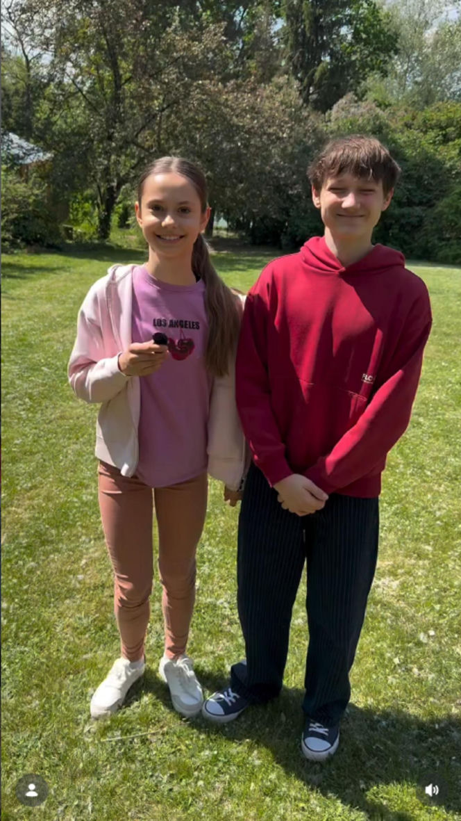 M jak miłość nowy sezon na planie. Franek (Jarosław Śmigielski), Hania (Wiktoria Basik)
