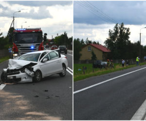 7-latek w szpitalu wojewódzkim! Dwie mieszkanki Warszawy z dziećmi zderzyły się na DK nr 7 w Wiśniewie [ZDJĘCIA]