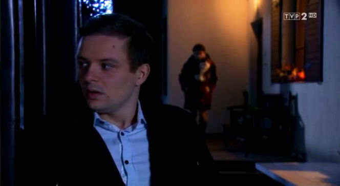 Barwy szczęścia odcinek 1631, Hubert (Marek Molak), Agata (Natalia Zambrzycka)