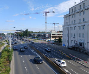 Na Powiślu rośnie gmach Wydziału Dziennikarstwa, Informacji i Bibliologii UW