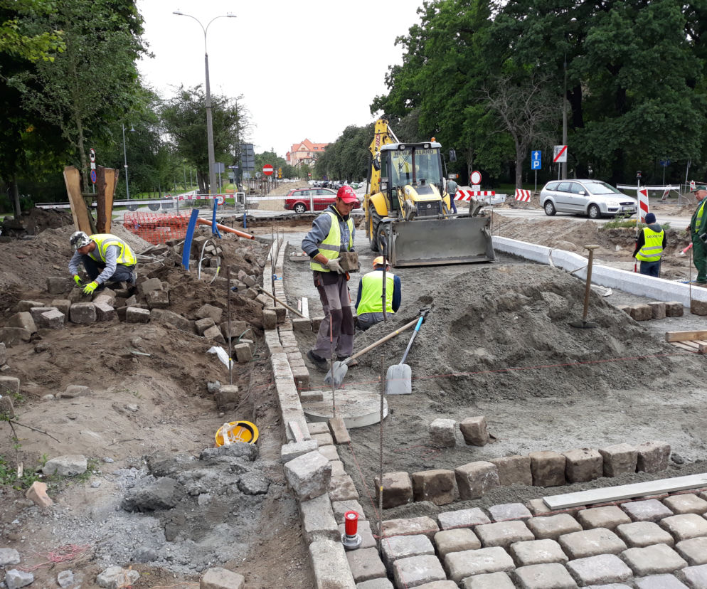 Trwają prace na Wałach gen. Sikorskiego i Chopina w Toruniu