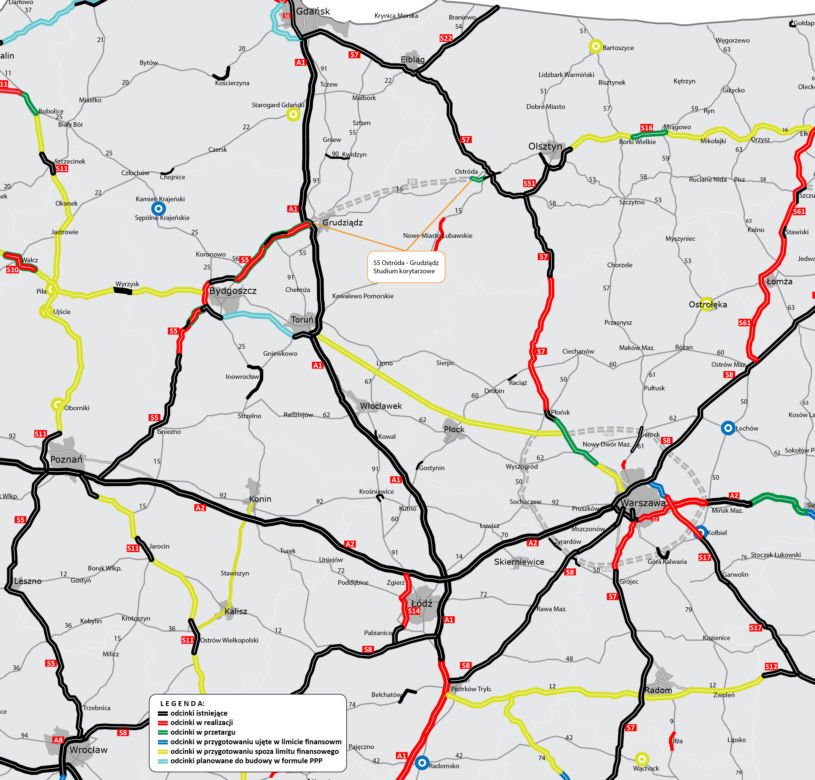 Droga S5 połączy A1 z S7. Nowy szlak poprowadzi nas z Mazur do Wrocławia