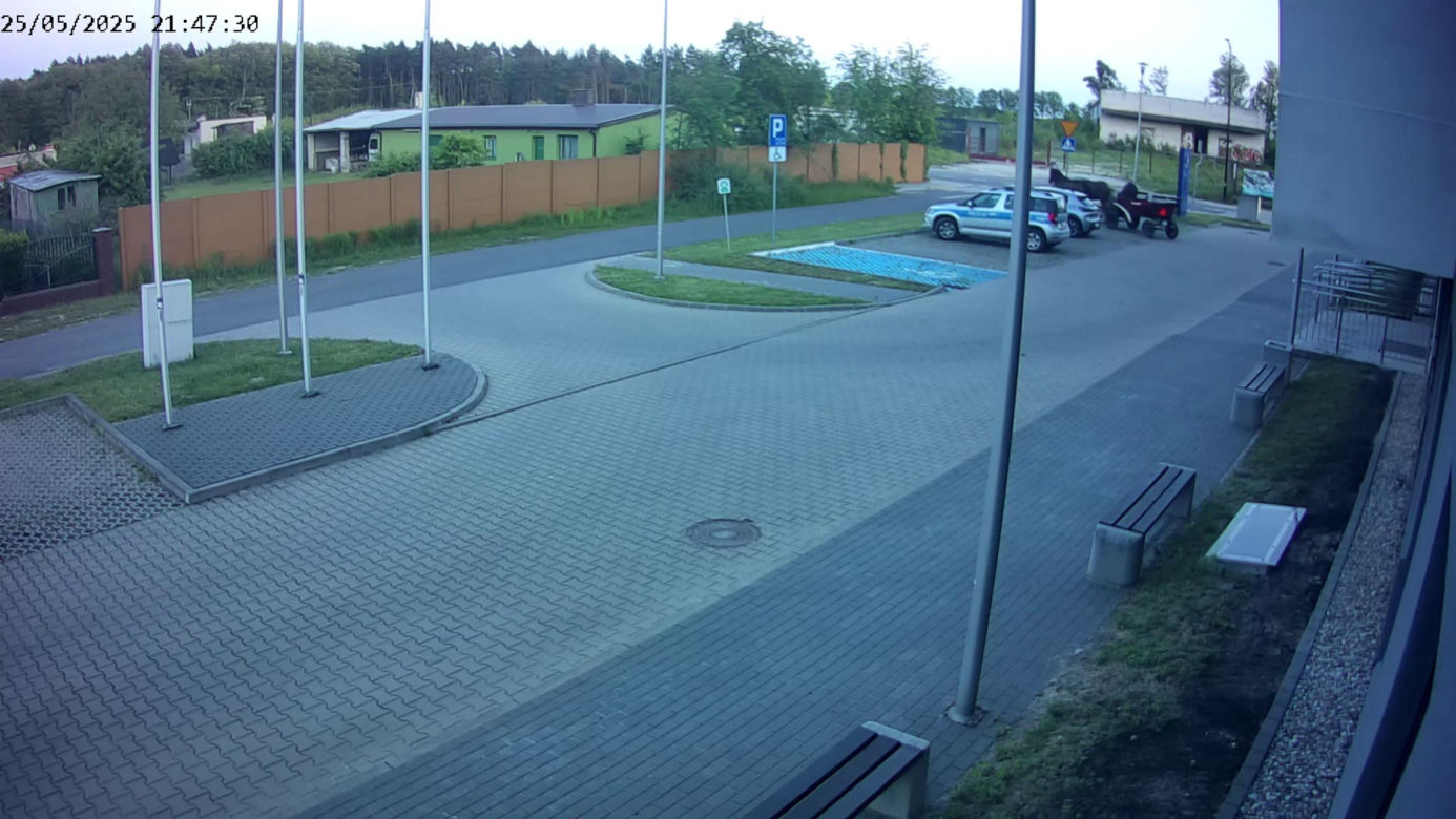 Poddębice. Wóz konny na parkingu komendy. Kierowca nietrzeźwy i z dożywotnim zakazem [ZDJĘCIA]. 