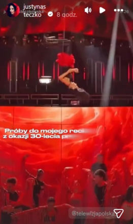 Steczkowska na próbach przed Opolem