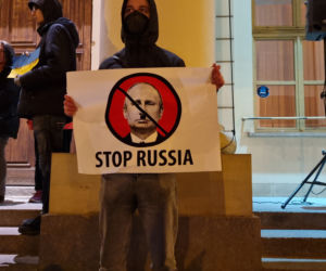Lublin: protest wobec rosyjskiej agresji na Ukrainę