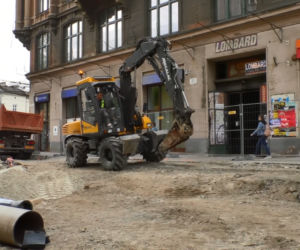 Tak wyglądają obecnie prace przy ulicy Krakowskiej