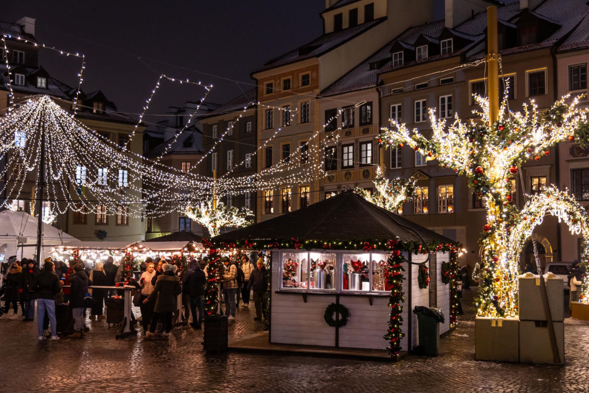 Iluminacja świąteczna 2023 w Warszawie - zdjęcia