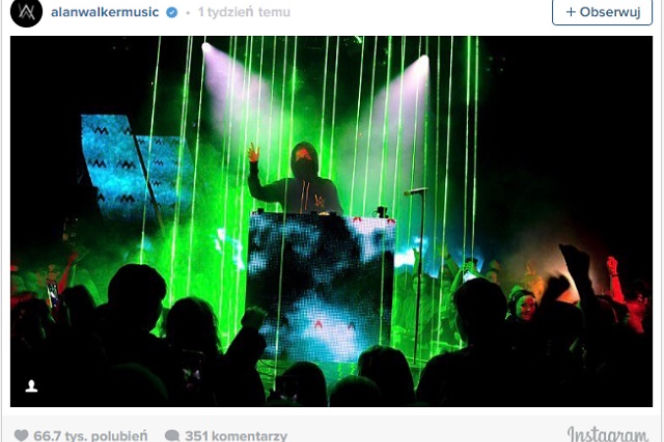 Alan Walker w Polsce 2017 - tak będzie wyglądał koncert w Warszawie!
