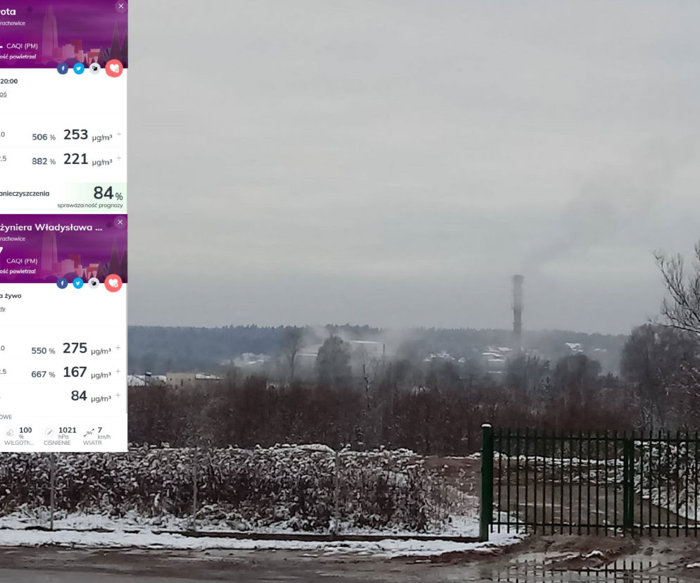 Fatalna jakość powietrza w Starachowicach 18.01.2021