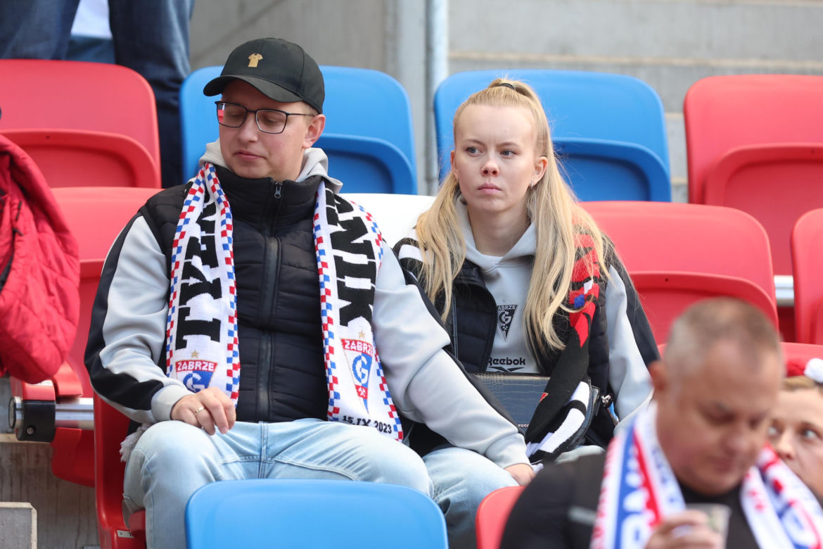 Zdjęcia kibiców i zawodników z derbów Górnego Śląska