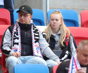 Zdjęcia kibiców i zawodników z derbów Górnego Śląska