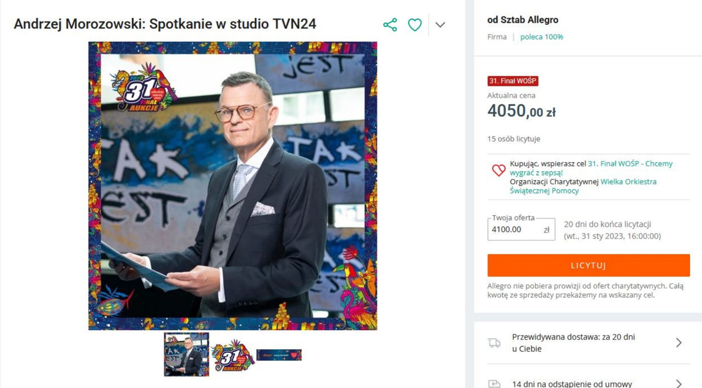 Dziennikarze TVN wspierają WOŚP