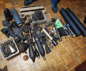 Arsenał na Osiedlu Mokre w Toruniu - policja zatrzymała 41-latka