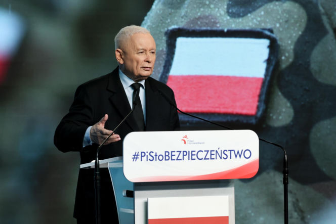Jarosław Kaczyński mówił o NATO podczas konferencji PiS
