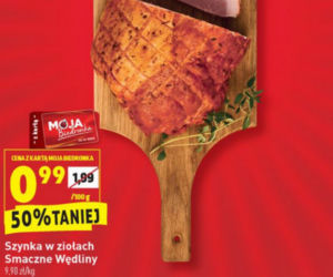 szynka w ziołach 0,99 zł/100 g
