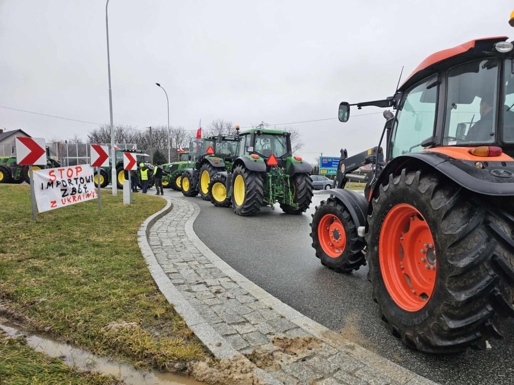 Protest rolników z Podkarpacia w Przeworsku