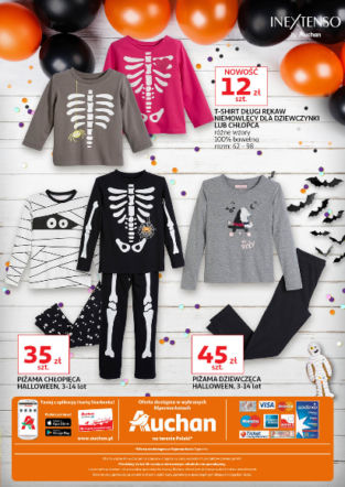 Gadżety i stroje na Halloween w Auchan